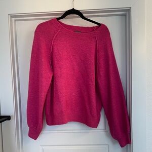Vince Camuto Fuchsia Crew Neck Sweater